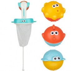 Kruzzel Bath toys with a strainer (15417-uniw)