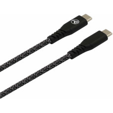 Tellur Green Data cable Type-C to Type-C 3A PD60W 1m nylon black