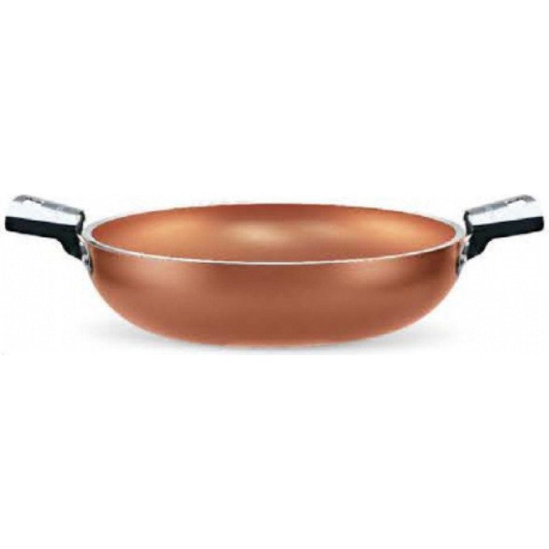 Pensofal Cuprum Skillet Round Shape 24-2 Stainless Steel Handle 6708 Panna