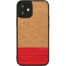 MAN&WOOD case for iPhone 12 mini herringbone azalea black