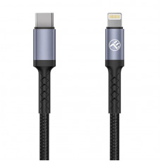 Tellur Data cable Type-C To Lightning, 2A, PD18W 1m, Nylon black