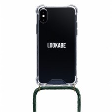 Lookabe Necklace iPhone X/Xs gold green loo013