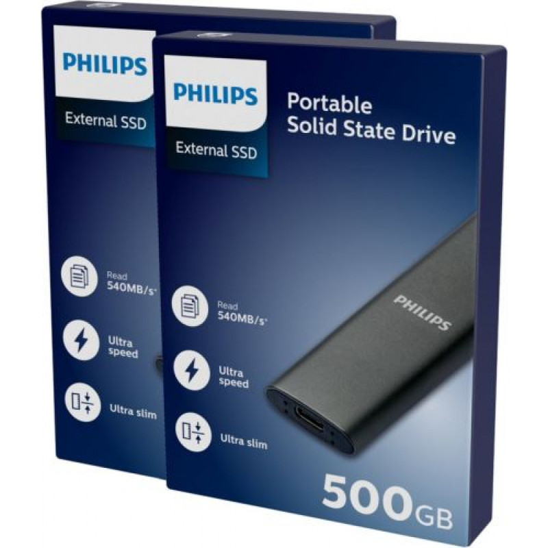 Philips External SSD 500GB Ārējais cietas disks