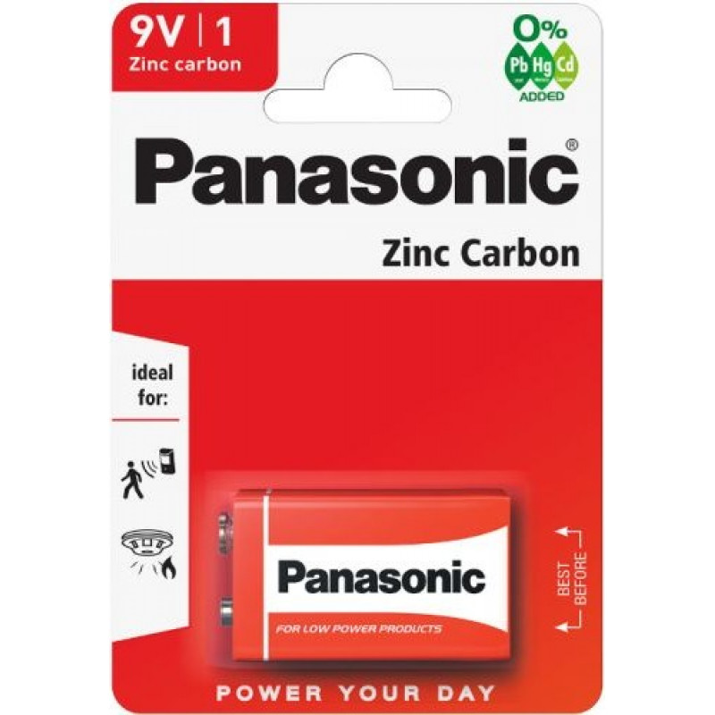 Panasonic 6F22-1BB (9V) Blistera iepakojumā 1gb