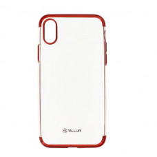 Tellur Cover Silicone Electroplated for iPhone X/XS red