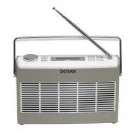 Denver DAB-37 grey radio pulkstenis