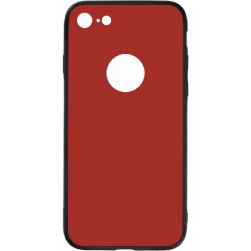 Tellur Cover Glass DUO for iPhone 8 red