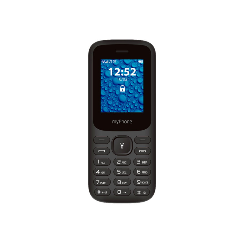 MyPhone 2220 Dual black podziņu telefons