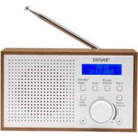 Denver DAB-46 White radio pulkstenis