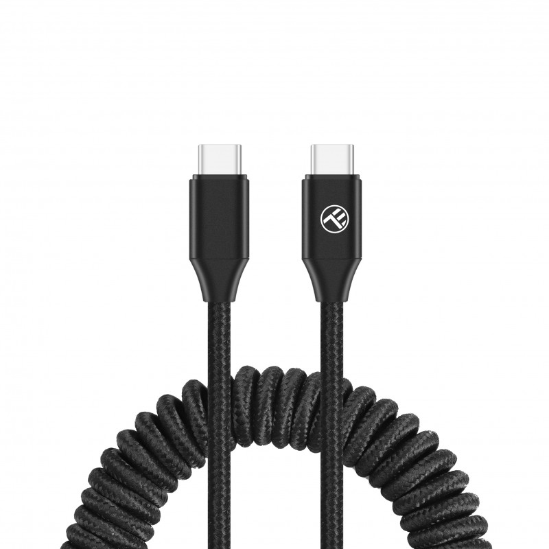 Tellur Extendable USB-C to USB-C Cable PD60W up to 1.8m Black