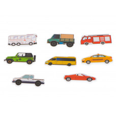 Foam tub bath toy street cars