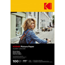 Kodak Picture Paper 230g 11.8 mil Glossy 4/6x100 (9891164)