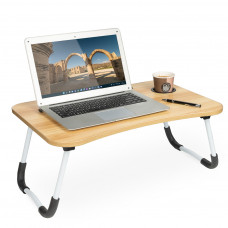 Folding laptop table for bed stand