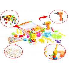 Screwdriver drill screws construction blocks 181 elements