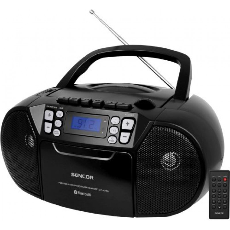 Sencor SPT 3907 B Kasešu atskaņotājs ar CD,Bluetooth