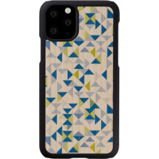 MAN&WOOD Aizmugurējais vāciņš iPhone 11 Pro blue triangle black