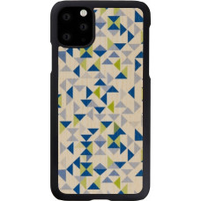 MAN&WOOD Aizmugurējais vāciņš iPhone 11 Pro Max blue triangle black