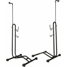 Velosipēdu statīvs viens augsts stipra metāla melns