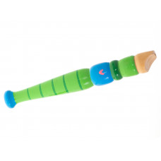 Wooden flute school instrument colorful