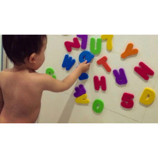 Bath toy letters numbers foam bath toy