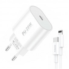 Foneng Fast charger Foneng 1x USB PD 3.0 EU39 + USB C to Lightning