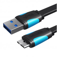 USB 3.0 A uz Micro-B kabelis Vention VAS-A12-B025 0,25m melns