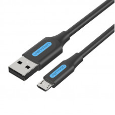 Kabelis no USB 2.0 uz mikro USB Vention kabelis COLBF 2A 1 m (melns)