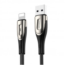 USB kabelis priekš Lightning Joyroom Sharp S-M411 2.4A, 3m (melns)