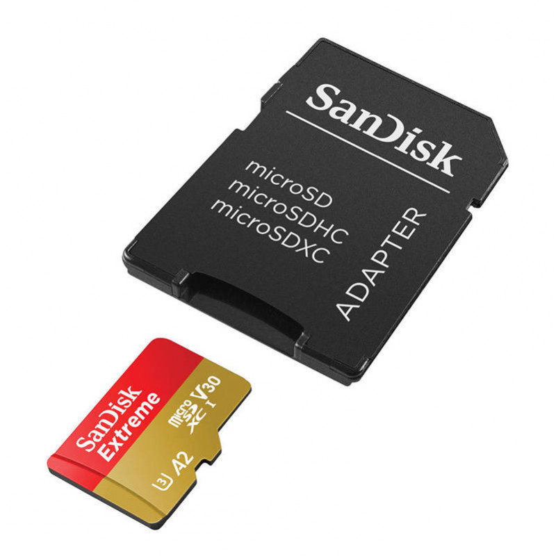 Atmiņas karte SANDISK EXTREME microSDXC 512 GB 190/130 MB/s UHS-I U3 (SDSQXAV-512G-GN6MA)