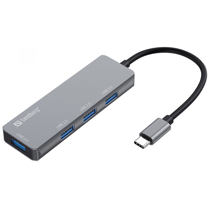 Sandberg 336-32 USB-C Hub 1xUSB3.0+3x2.0 Saver