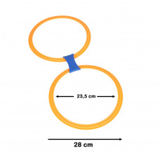 Classroom game colored hoops 10 wheels and connectors