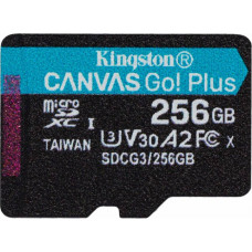 Atmiņas karte microSD 256GB Kingston Canvas Go Plus