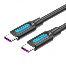 Vention USB-C 2.0 Cable Vention COTBG 5A, PD 100W, 1.5m Black PVC