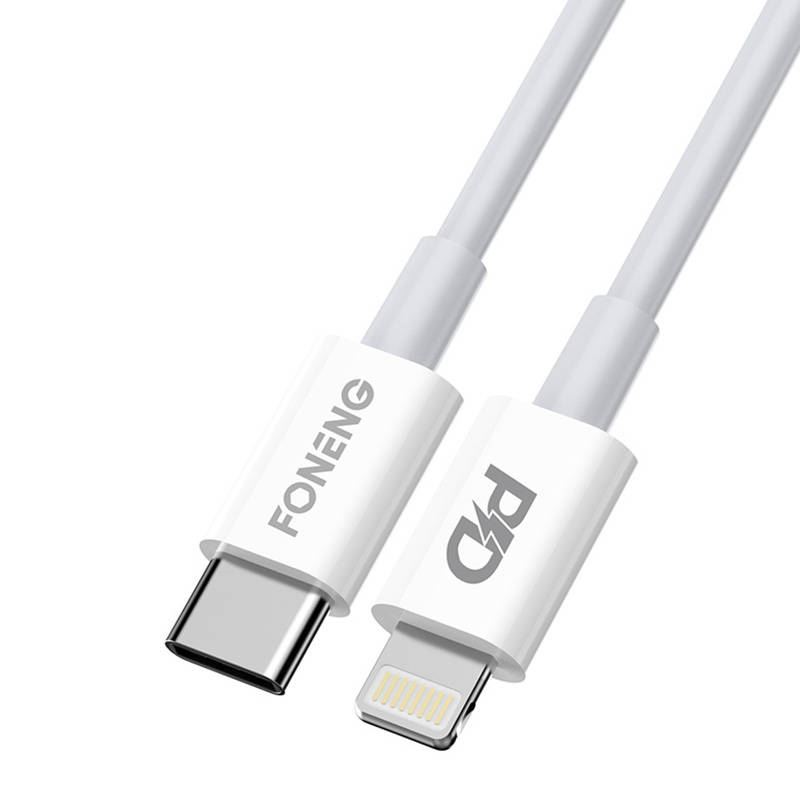 Foneng USB-C cable for Lighting Foneng X31, 3A, 2M (white)