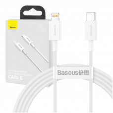 Baseus Superior sērijas USB-C kabelis uz Lightning, 20 W, PD, 1,5 m (balts)