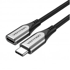 USB-C 3.1 pagarinātāja kabelis Vention TABHF 1m PD 60W (pelēks)