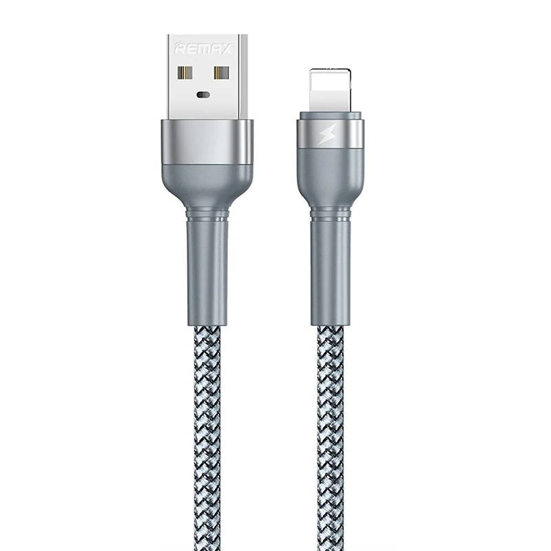 Remax Cable USB Lightning Remax Jany Alloy, 1m, 2.4A (silver)