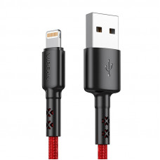 Vipfan USB to Lightning cable Vipfan X02, 3A, 1.8m (red)