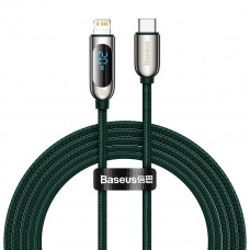 Baseus USB-C cable for Lightning Baseus Display, PD, 20W, 2m (green)