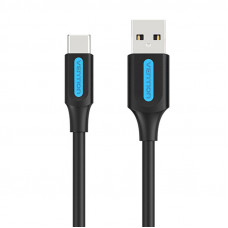 USB 2.0 A uz USB-C kabelis Vention COKBH 3A 2m melns