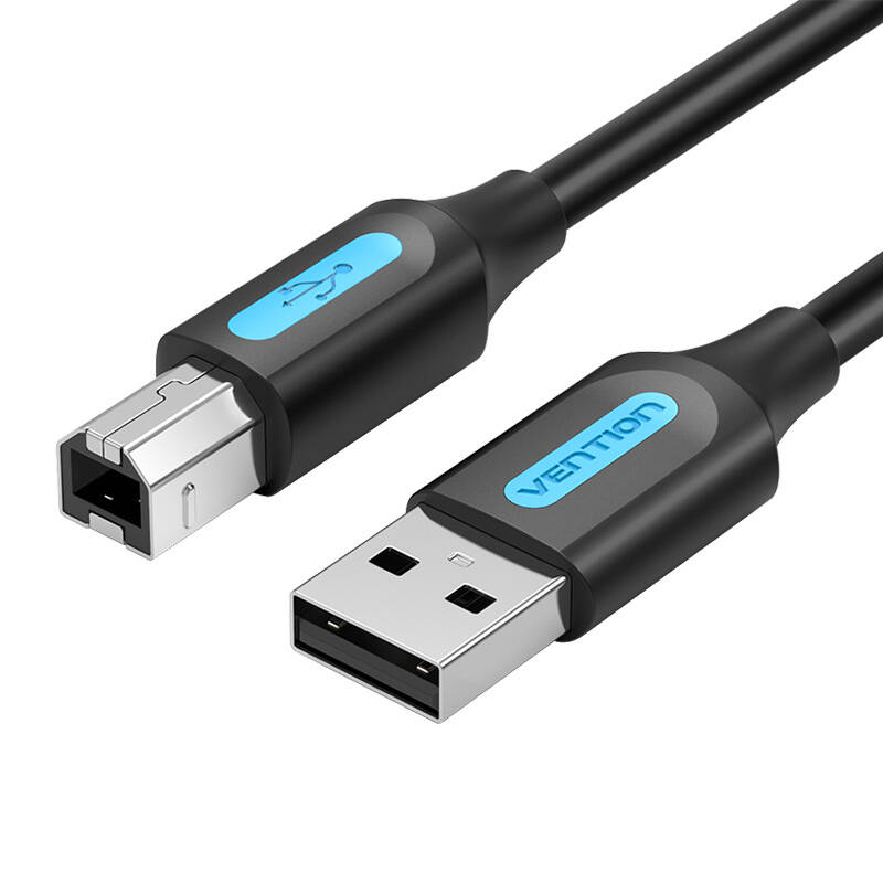 Vention Cable USB 2.0 A to B Vention COQBG 1.5m (black)