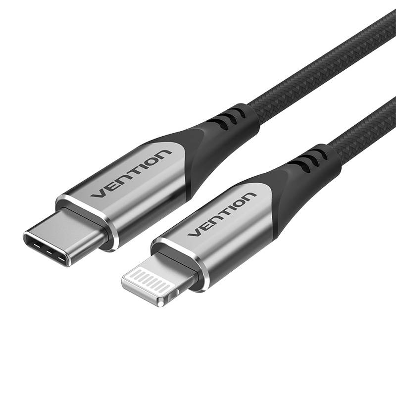 Vention Cable USB-C 2.0 do Lightning Vention TACHF MFi 3A 1m (Gray)