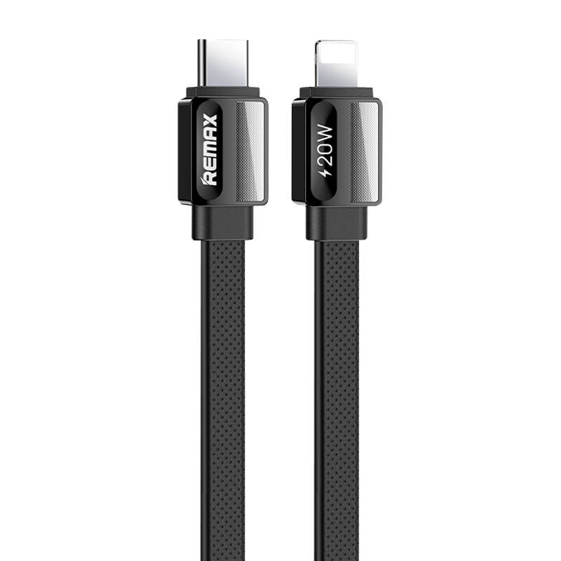 Remax Cable USB-C-lightning Remax Platinum Pro, RC-C050, 20W (black)