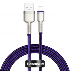 Baseus USB kabelis priekš Lightning Baseus Cafule, 2.4A, 1m (violeta)