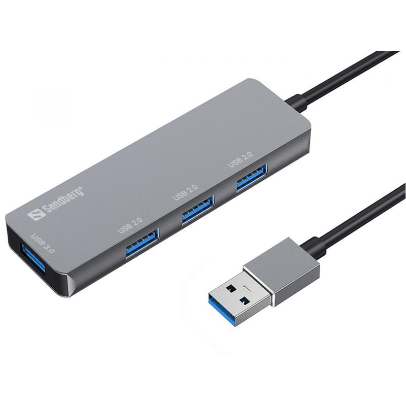 Sandberg 333-67 USB-A Hub 1xUSB3.0+3x2.0 SAVER