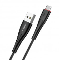 Foneng X15 USB to USB-C cable, 2.4A, 1.2m (black)