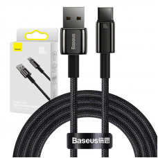 Baseus Tungsten Gold kabelis USB uz USB-C, 100W, 2m (melns)