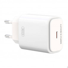 XO Wall Charger XO L90B, USB-C, PD 20W + QC 3.0 18W (White)