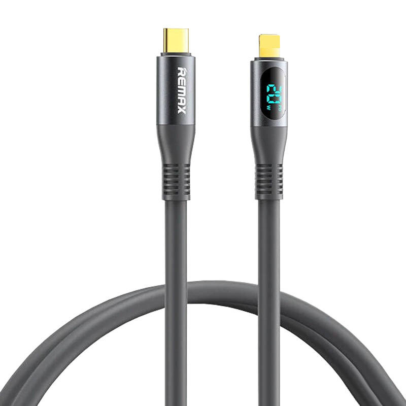 Remax Cable USB-C-lightning Remax Zisee, RC-C031, 20W (grey)