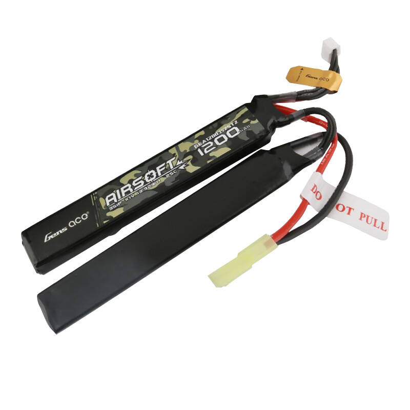 Gens Ace Lipo Battery GENS ACE SADDLE AIRSOFT GUN 1200mAh 11.1V 3S1P 25C